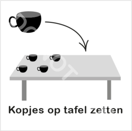 ZW/W - Kopjes op tafel zetten