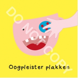 Oogpleister plakken (O)