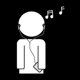 7.065 Muziek luisteren oordopjes