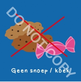 Geen snoep/koek (A)