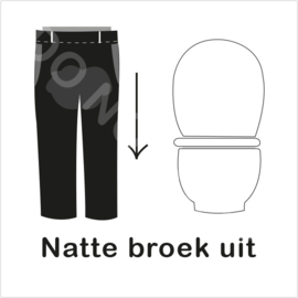 ZW/W - Natte broek uit