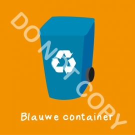 Blauwe container (K)