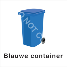 BASIC - Blauwe container