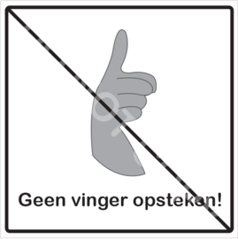 ZW/W - Geen vinger opsteken!