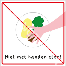 Niet met handen eten! (HR)