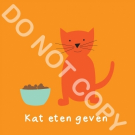 Kat eten geven (K)