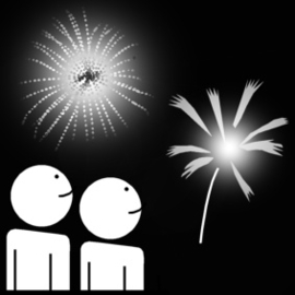 21.013 Oud en nieuw, nieuwjaar, vuurwerk