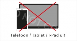 Telefoon / Tablet / I-Pad uit - T/V
