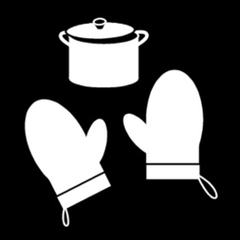 8.001 Ovenwanten/ pannenlap