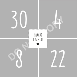 Cijfers 1 t/m 31 - WRITTEN