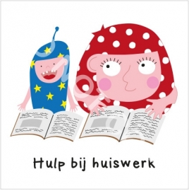 Hulp bij huiswerk, Mighty en mama (S)