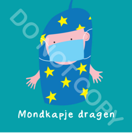 Mondkapje dragen Mighty (act.)