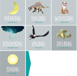 Goede Pictogrammen voor kinderen om een week op het planbord in te richten. BA-05