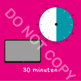 Tablet/I-Pad tijden 30 min (BT) - R