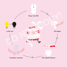 Toiletroutine kaart - Mia Roze