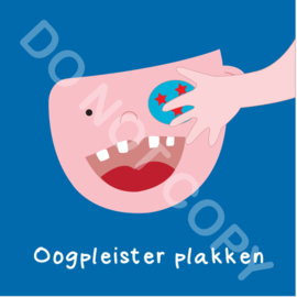 Oogpleister plakken (A)