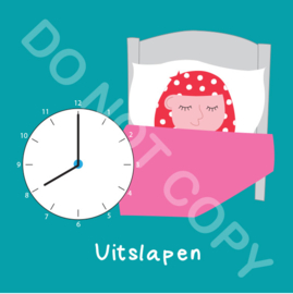 Uitslapen 8 uur Mia (act.)