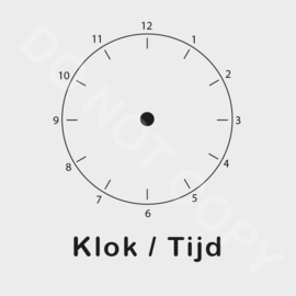 ZW/W - Klok/Tijd - Middag