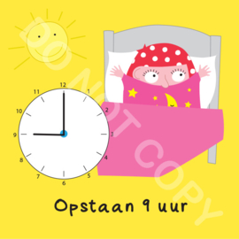 Opstaan 9 uur Mia (O)