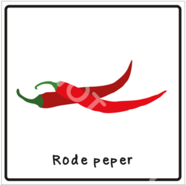 Groente - Rode peper (Eten)