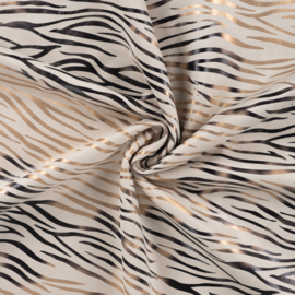 Coupon Scuba suede beige tijger