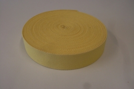 Tassenband geel 30 mm