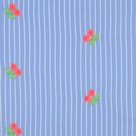 Broderie fluo bloem