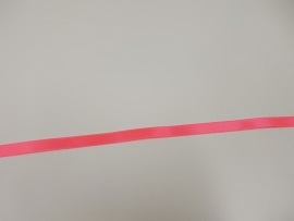 Satijnlint fluo roze 10 mm