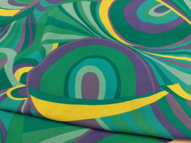 katoenvoile geel groen blauw