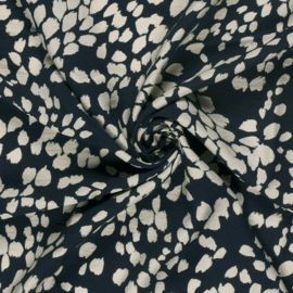 Viscose crepe marine beige