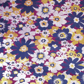 Brocaat bordeaux blauw