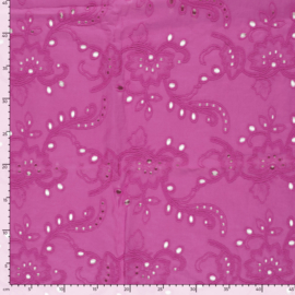 Broderie fuchsia