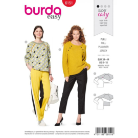 Burda damespatroon 6151