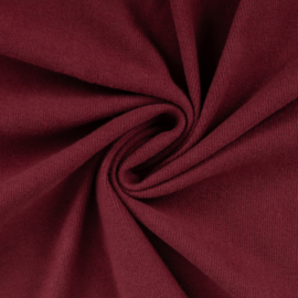 Ribtricot brushed superzacht bordeaux