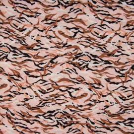 Oudroze strepen wit beige tijger