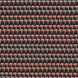 Blokjes bordeaux groen
