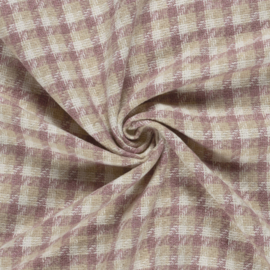 Brushed roze ruiten