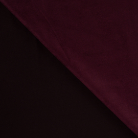 Scuba suède herringbone bordeaux