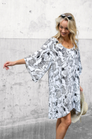 Linnen viscose vogels