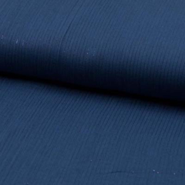 Gauze lurex blauw