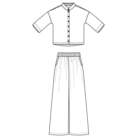 Bel Etoile Kiki Patroon broek en blouse dames