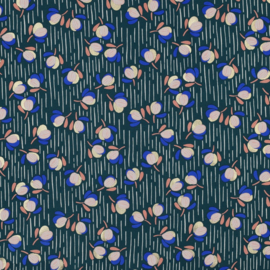 Groen blauw folie bloem