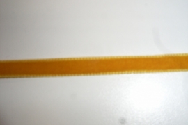 Fluweelband mosterd 7 mm