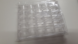 Spoelendoos plastic voor 25 spoeltjes