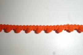 Bolletjesband oranje klein
