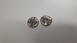 Aannaaibare drukknopen nikkel 30 mm