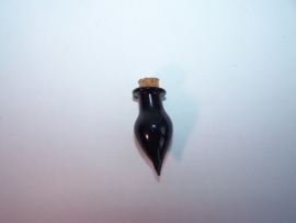 GFV-05zw Druppelvormig, zwart flesje