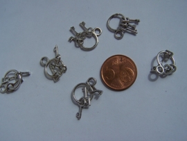 Mini mini sleutelbos zilver