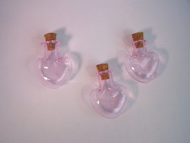 GFV-08rz Hartvormig roze flesje