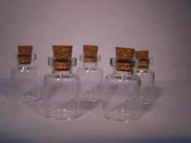 GFK-20 Glazen flesje (2,6x1,6cm)